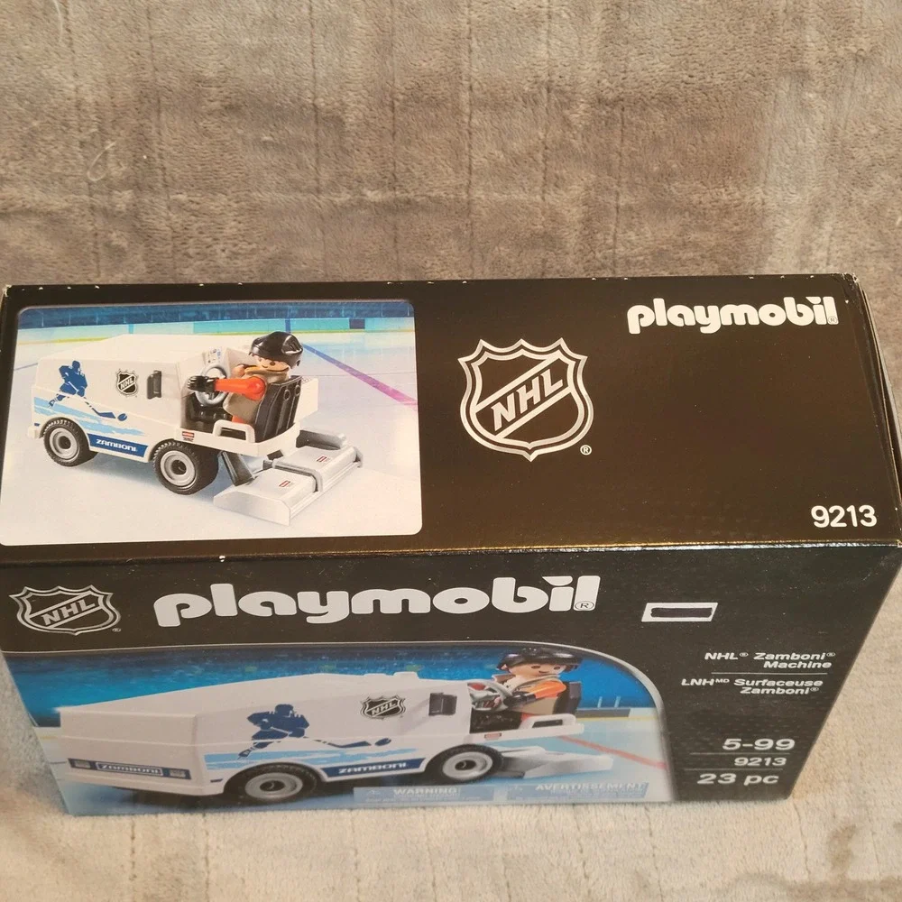 Playmobil Zamboni White NHL Ice Resurfacing Vehicle Set 9213‎ NEW